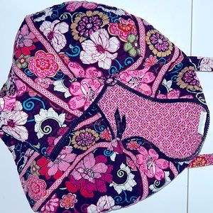 Vera Bradley Duffle.  See photo with tape measure.  Very good condition.